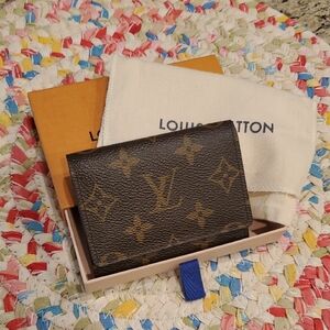 Louis Vuitton Monogram Cardholder Wallet, Box and Dustbag in Like New Condition